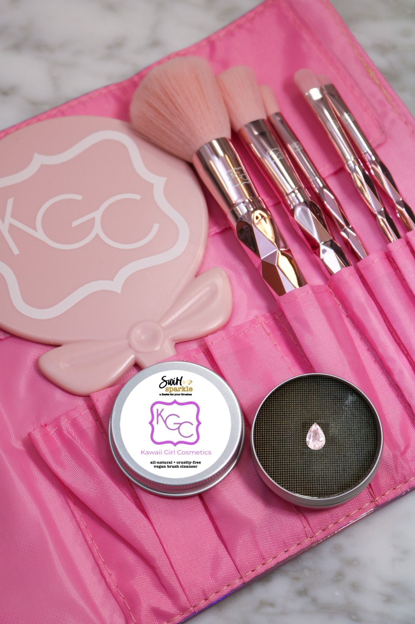 Kawaii Girl Cosmetics - KGC x The Haus of Sparkle: Swirl & Sparkle Meridian Hills Brush Cleaner