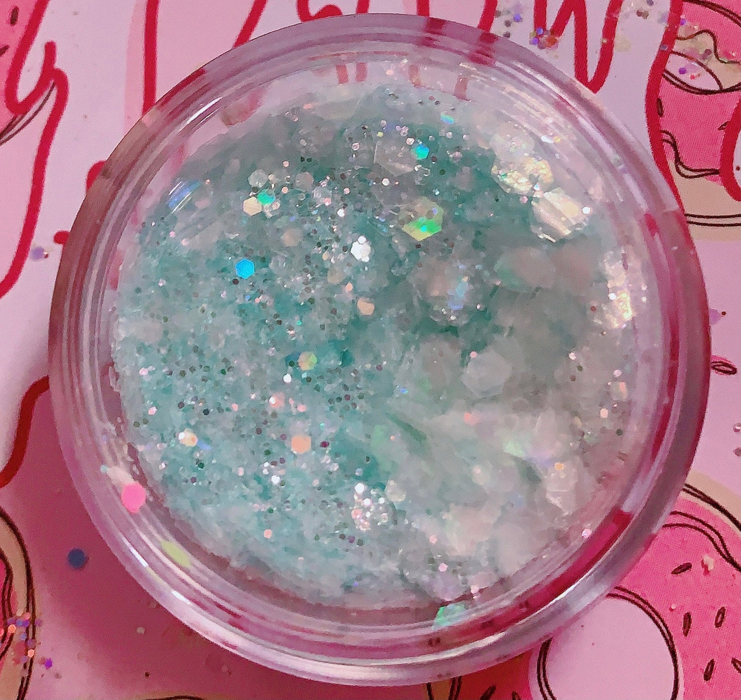 Inked Doll Cosmetics - MINT CRYSTALS Chunky GlamDoll Glitter