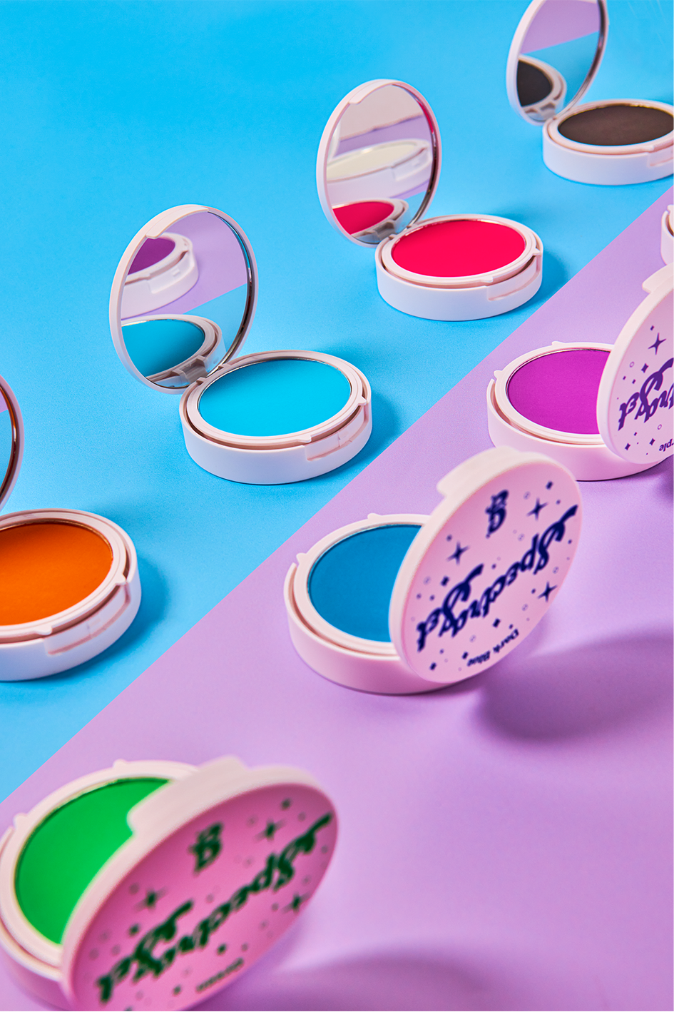 Purple Spectra Set - Colourful Pressed Powder - Glisten Cosmetics