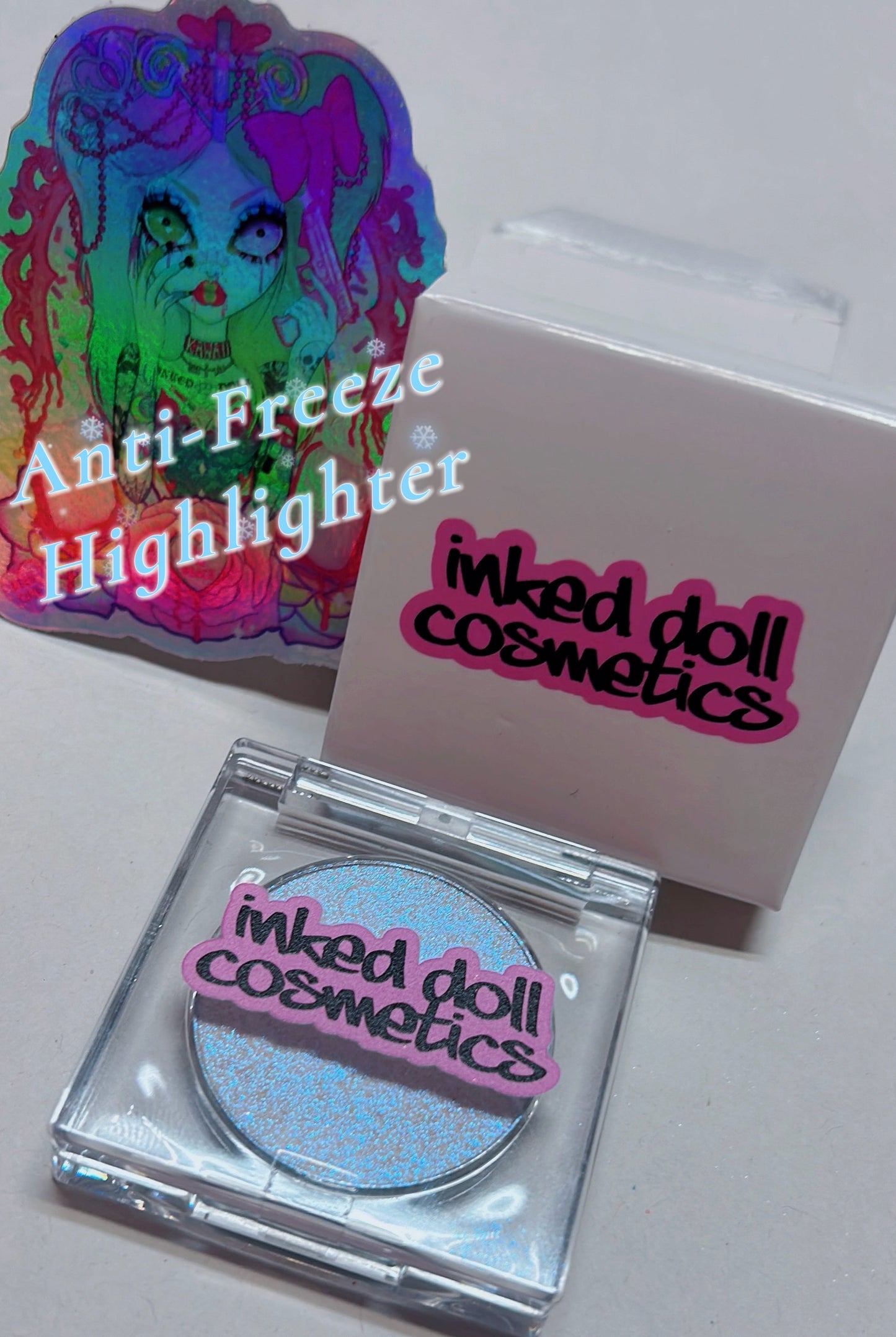 Inked Doll Cosmetics - ANTI-FREEZE “Icy Blue” HIGHLIGHTER
