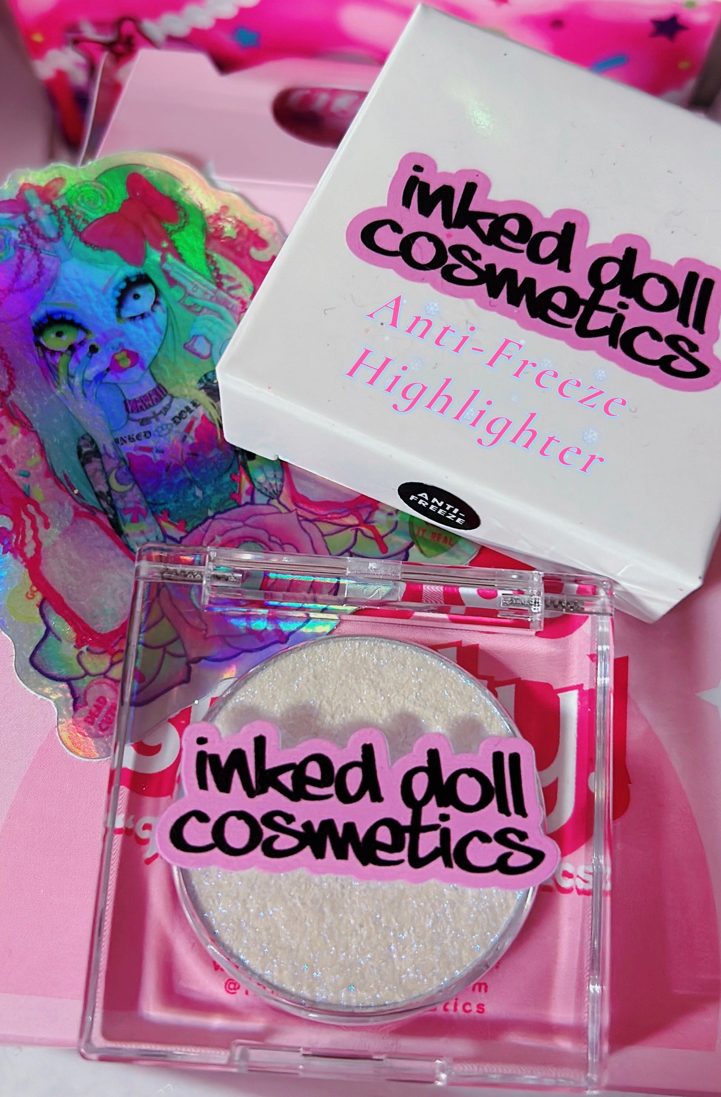 Inked Doll Cosmetics - ANTI-FREEZE “Icy Blue” HIGHLIGHTER
