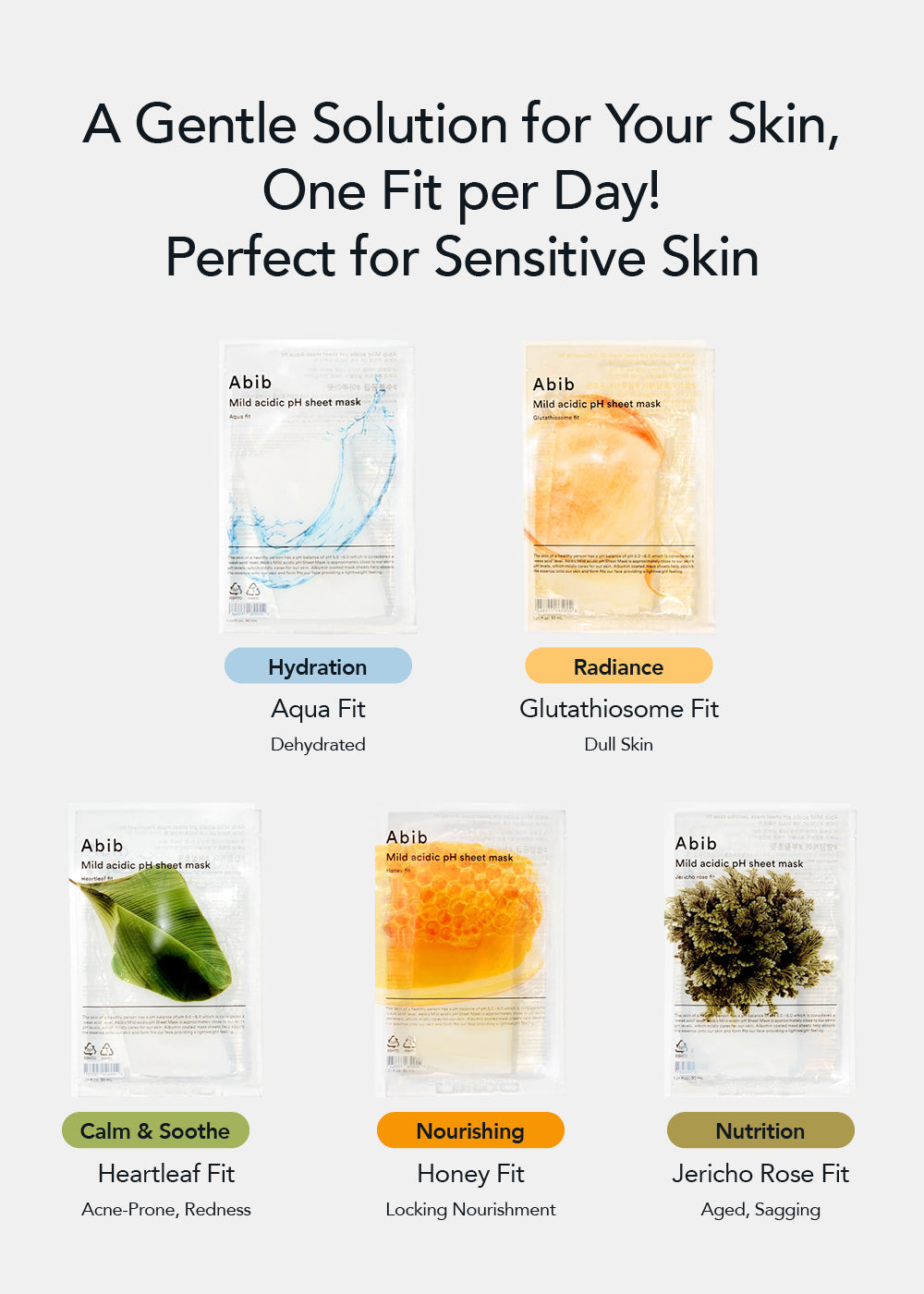 Abib Mild Acidic pH Sheet Mask Aqua Fit