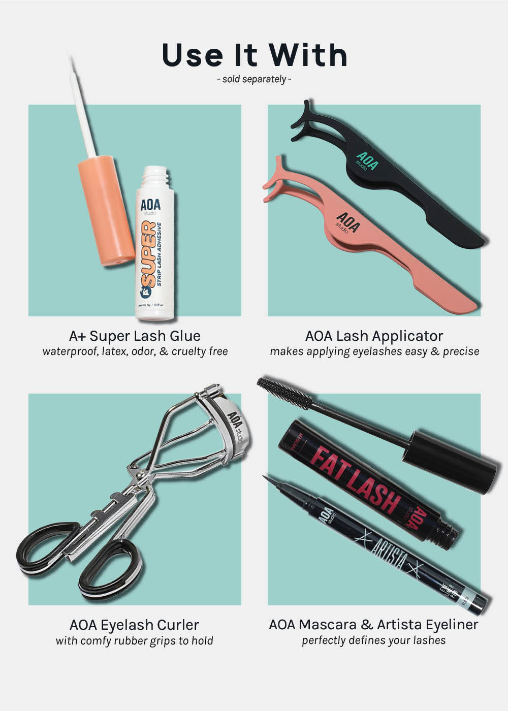 A+ Glam 3D Faux Mink Lashes - Seoul