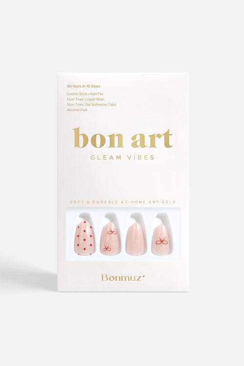 Bonmuz - Berry Bows | Soft & Durable Press-On Nails