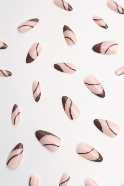 Bonmuz - Brewed Serenade | Soft & Durable Press-On Nails