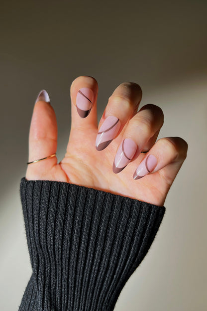 Bonmuz - Brewed Serenade | Soft & Durable Press-On Nails