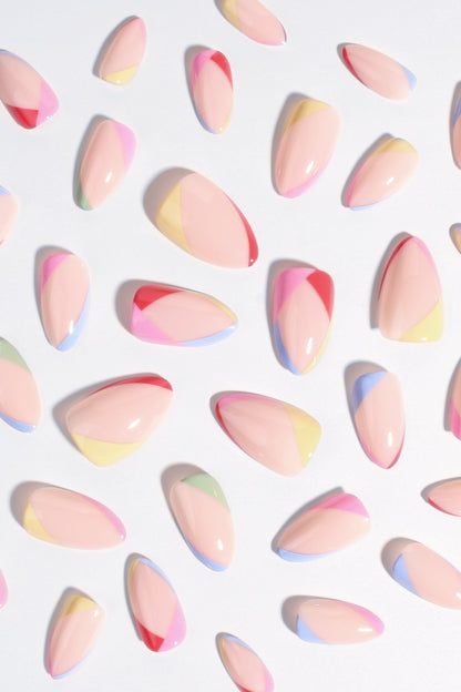 Bonmuz - Tropical Splash | Soft & Durable Press-On Nails