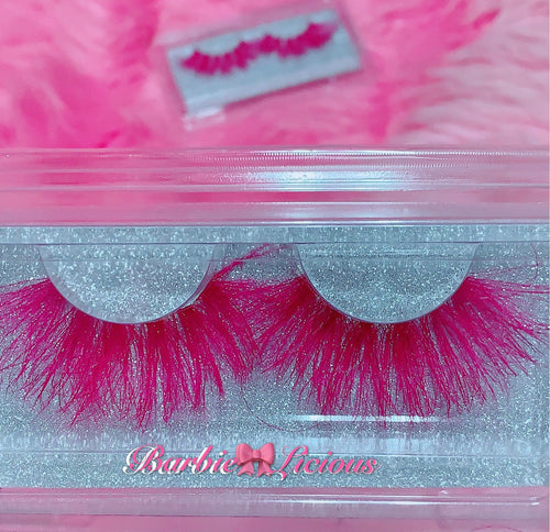 Inked Doll Cosmetics - *BARBIE-LICIOUS* (Pink) DreamDoll COLOR Lashes !