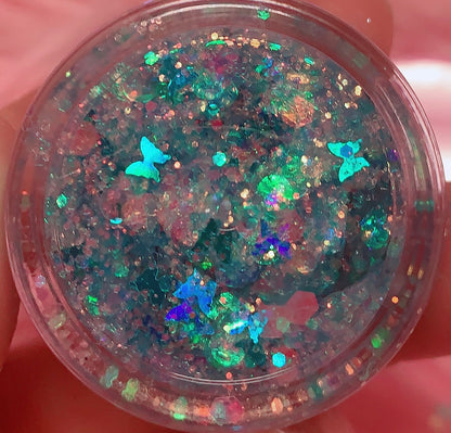 Inked Doll Cosmetics - MERMAID BUTTAFLY GLOW! GLITTER GEL
