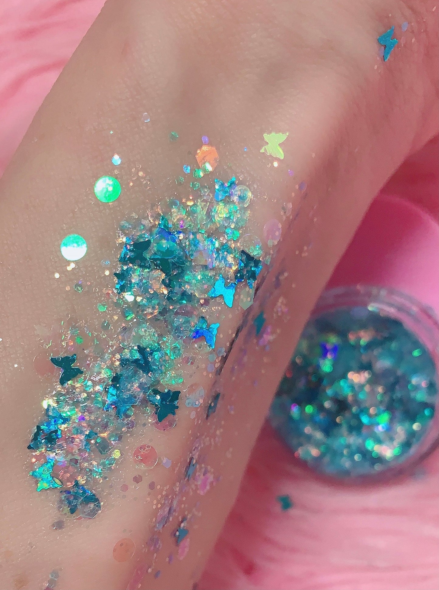 Inked Doll Cosmetics - MERMAID BUTTAFLY GLOW! GLITTER GEL