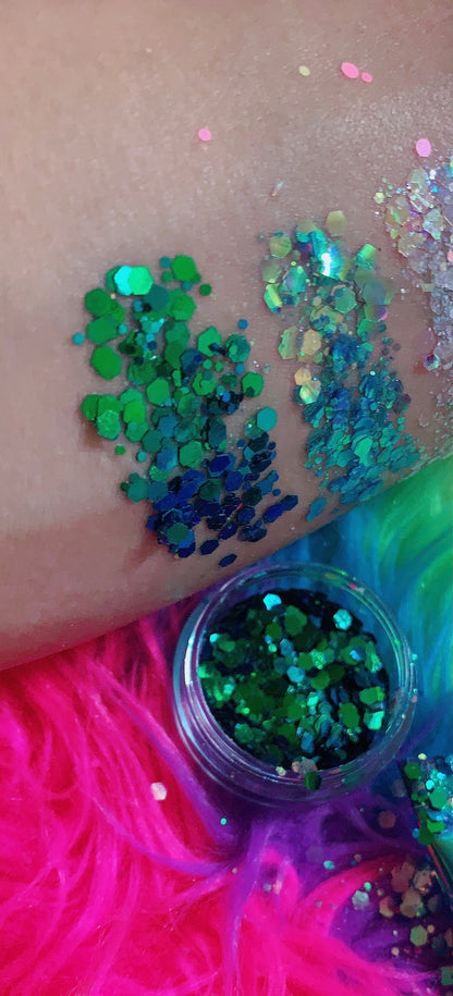 Inked Doll Cosmetics - Dragon Jewels Festival Chunky Glitter
