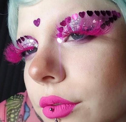 Inked Doll Cosmetics - *BARBIE-LICIOUS* (Pink) DreamDoll COLOR Lashes !