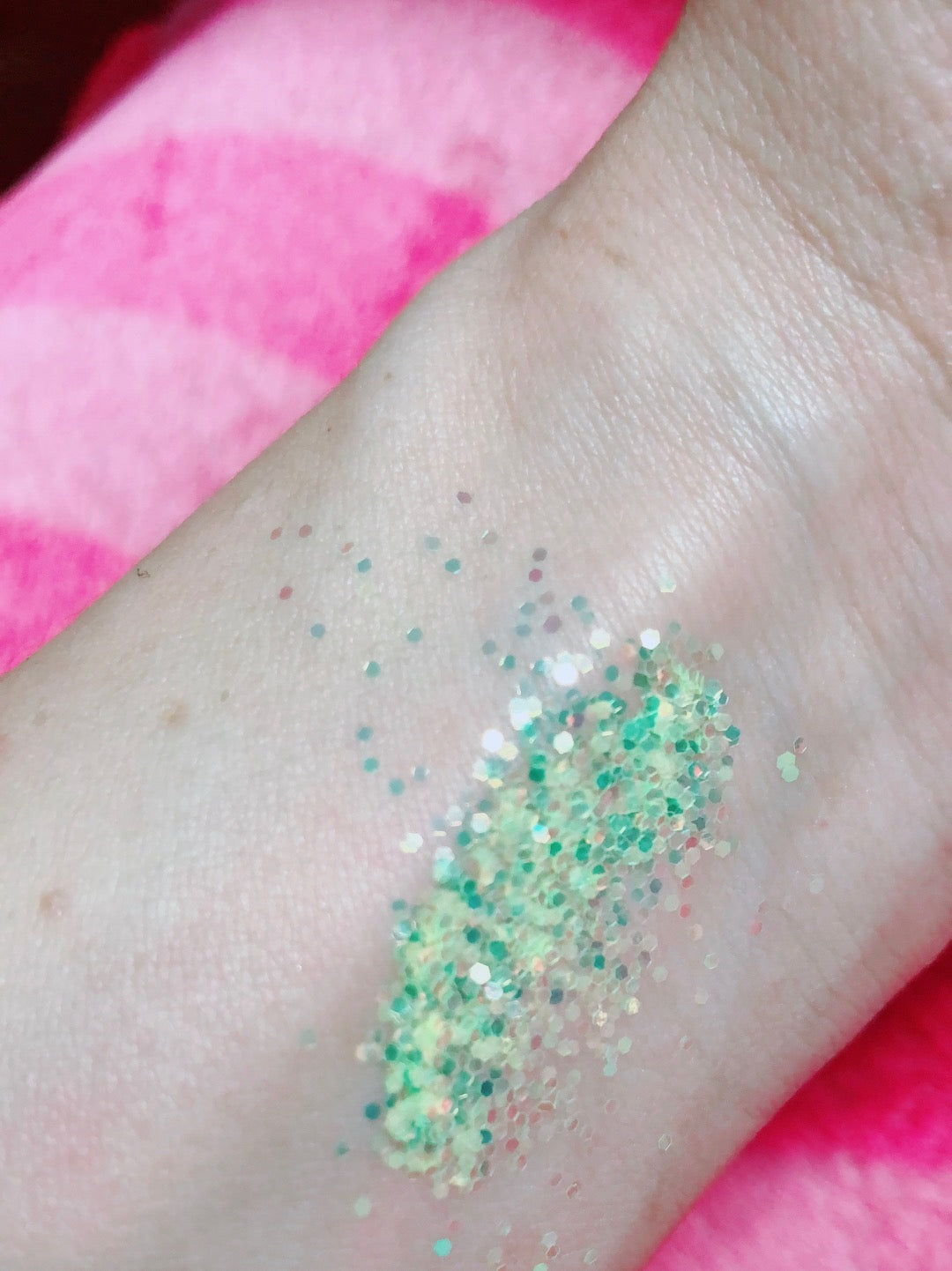 Inked Doll Cosmetics - ELECTRIC LIME! *UV* Chunky Iridescent Glamdoll Glitter