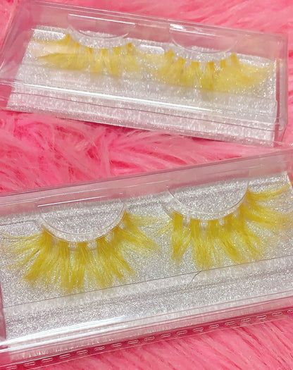 Inked Doll Cosmetics - *GOIN' BANANAS!* (Yellow) DreamDoll Color Lashes !