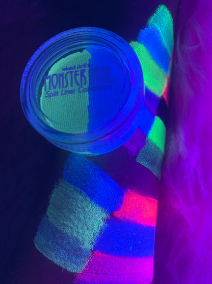Inked Doll Cosmetics - (HUGE!) Monster Doll HONEY SWAMP *UV NEON PASTEL* Split Liner/Face/Body Paint
