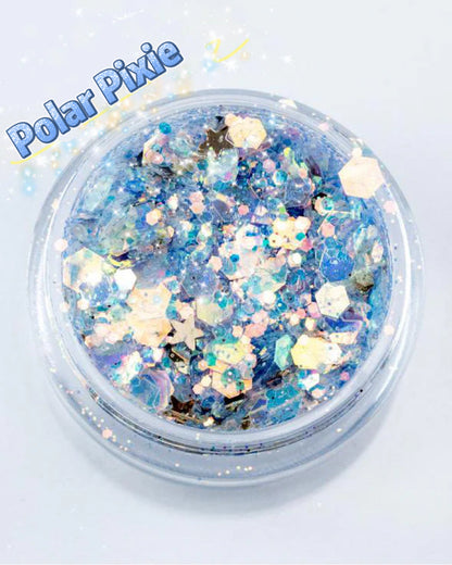 Inked Doll Cosmetics - CRYSTAL METHOD Chunky Festival Glamdoll Glitter