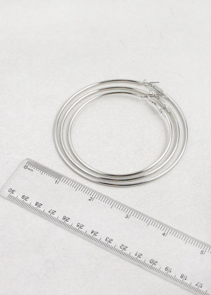 Classic Thin Hoop Earrings - 7mm