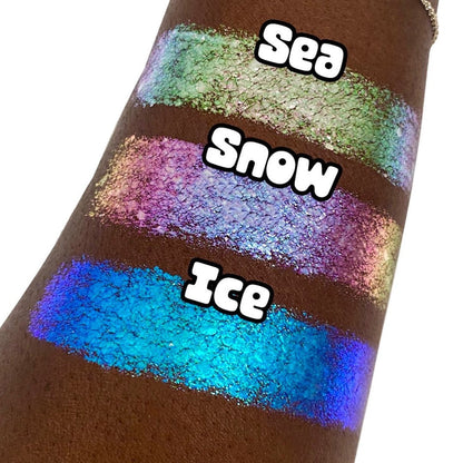 Sea Chroma Flakes (Turquoise) - Duochrome Pigment - Glisten Cosmetics