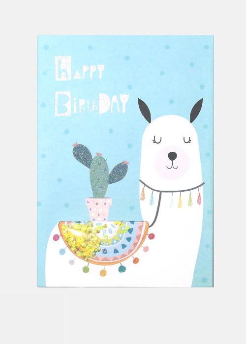 Happy Birthday Llama Greeting Card
