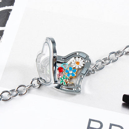 Big White Boot Locket Charm