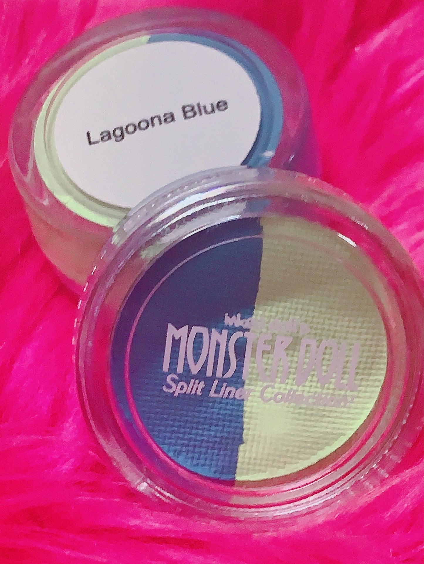 Inked Doll Cosmetics - (HUGE!) Monster Doll LAGOONA BLUE *UV Neon Pastel* SPLIT LINER/ FACE BODY PAINT