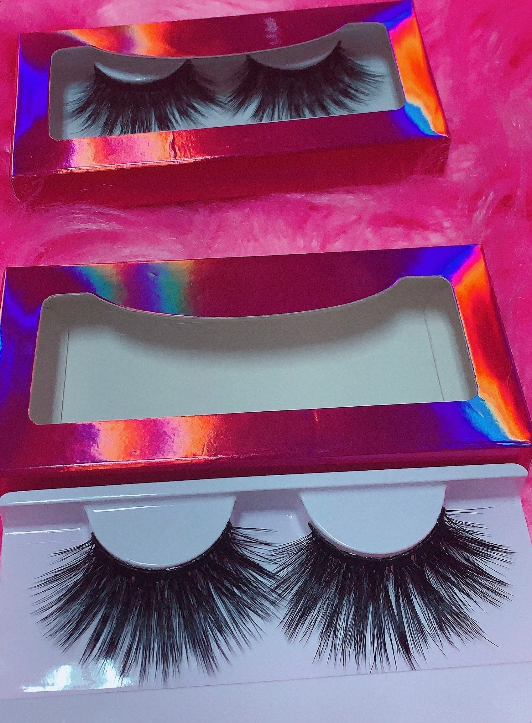 Inked Doll Cosmetics - #$NOBBY 3D DreamDoll Lashes *PINK HOLOGRAPHIC* Case