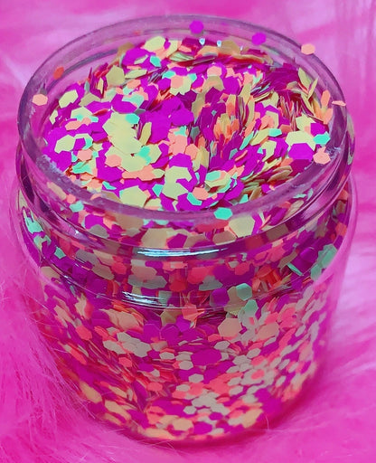Inked Doll Cosmetics - "NOCTURNAL HORIZON" *UV/BlackLight* Festival FunFetti