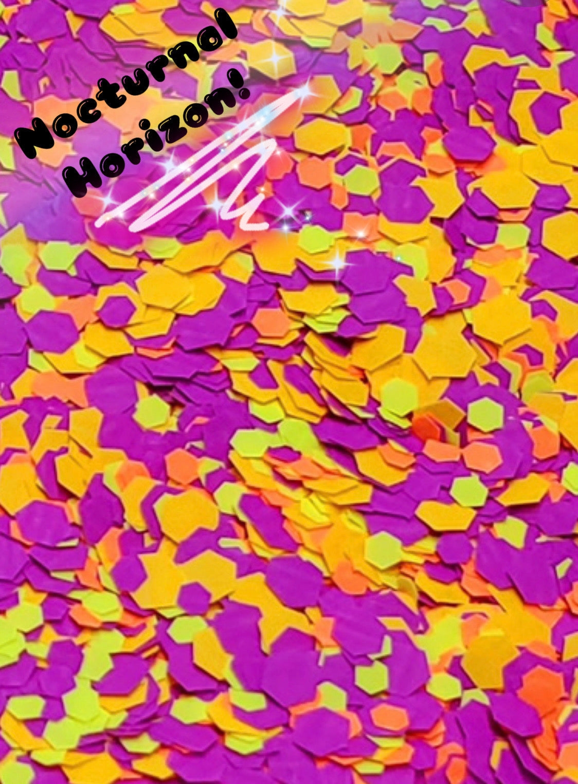 Inked Doll Cosmetics - "NOCTURNAL HORIZON" *UV/BlackLight* Festival FunFetti