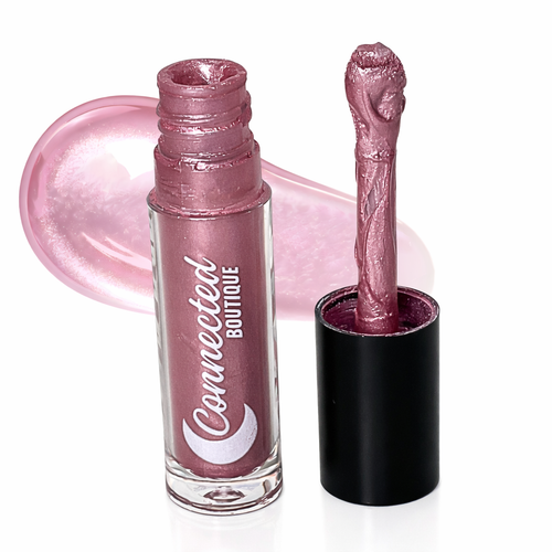 Connected Boutique - Rose- Metallic Pink Bold Longwear Liquid Lipstick – Transfer‐Proof Matte