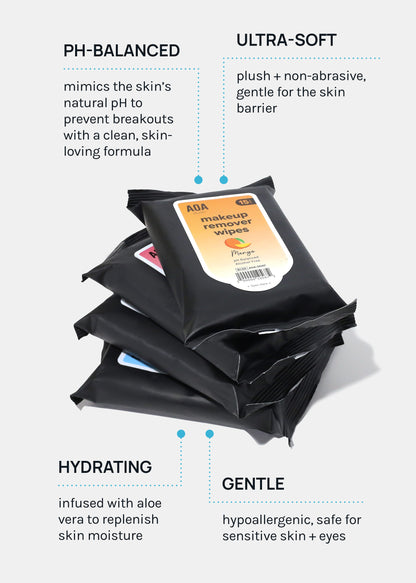 AOA Makeup Remover Wipes - Mango
