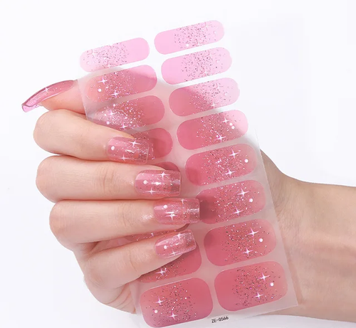 Candied Nails - Nail Sticker - Cotton Candy Stars Gel Nails