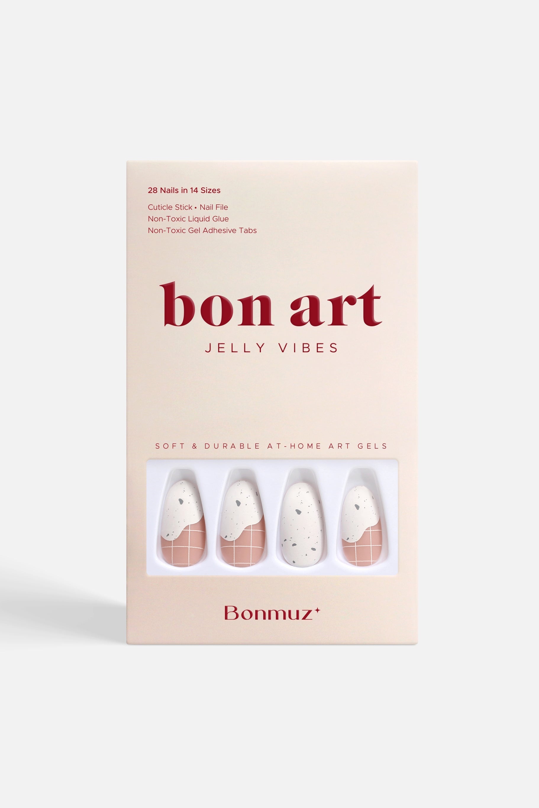 Bonmuz - Sundaes and Cones | Soft & Durable Press-On Nails