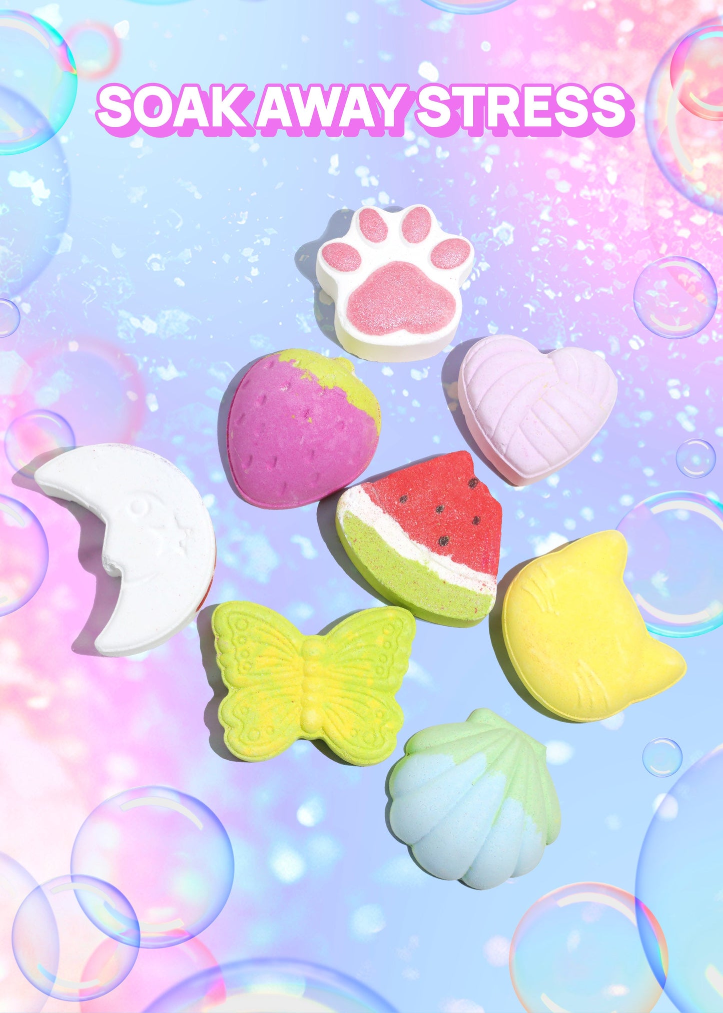 AOA Bath Bomb - Moonlit Rainbow