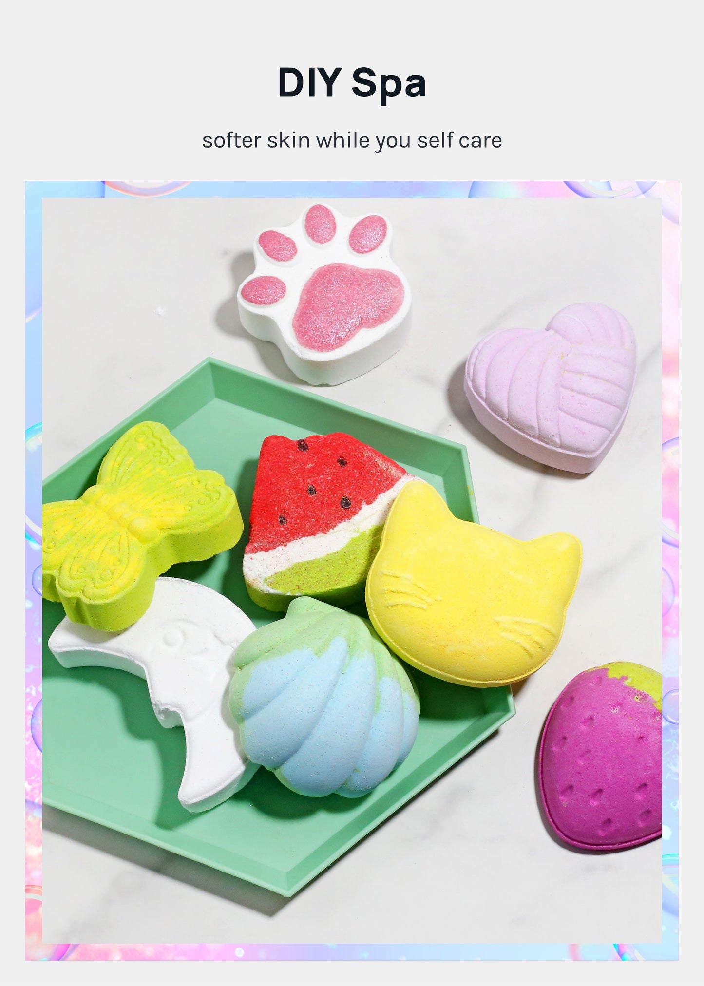 AOA Bath Bomb - Moonlit Rainbow
