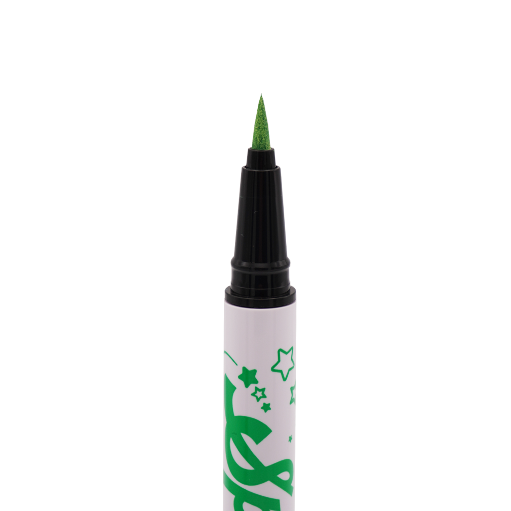 Green Spectra Pen - Star Stamp Liner - Glisten Cosmetics