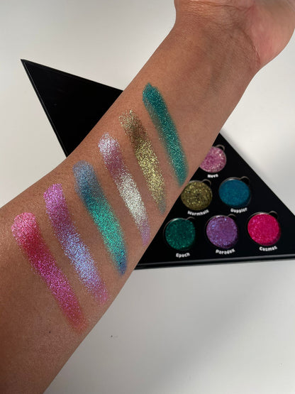 Time Warp Pressed Pigment Palette - Eyeshadow Palette - Glisten Cosmetics