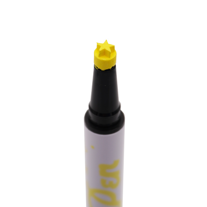 Yellow Spectra Pen - Star Stamp Liner - Glisten Cosmetics